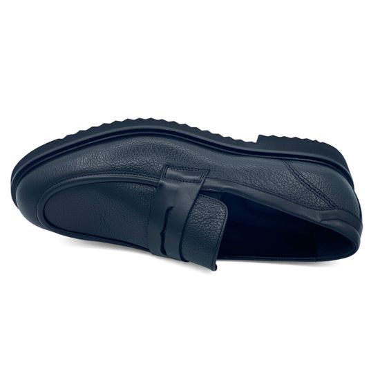 Лоферы Giampieronicola черные кожаные демисезонные - фото 5, S43907 GPN