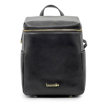 Рюкзак Braccialini черный кожаный - фото 1, B18644 BRA NERO