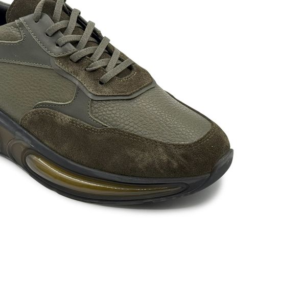 Кроссовки LAB MILANO зеленые замша/кожа демисезонные - фото 6, 316 LAB HAKI