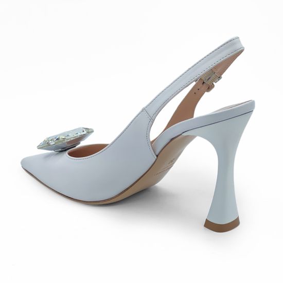 Туфли слингбэк Tiffi кожаные белые - фото 3, G502/90L TI BIANCO