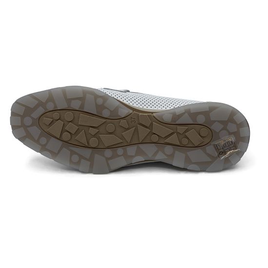 Лоферы CV COVER белые кожаные перфорированные - фото 4, 100-18 COV