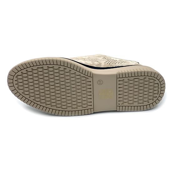 Кеды Lab Milano бежевые кожаные с перфорацией - фото 4, 