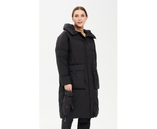 Пуховик Tuffoni черный длинный - фото 1,