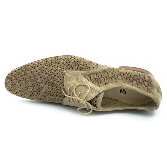 Туфли Giampieronicola бежевые замшевые - фото 5, 