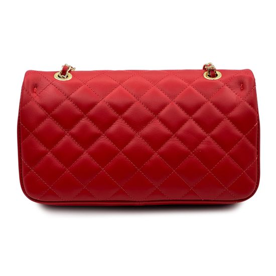 Сумка Di Gregorio красная кожаная стеганная - фото 3, 9175 DG ROSSO