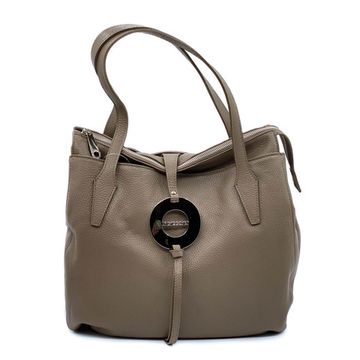 Сумка Di Gregorio бежевая кожаная - фото 1, 1178 DG TAUPE