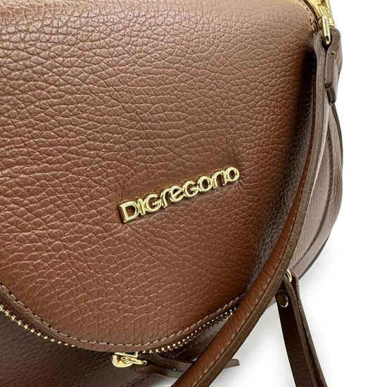 Сумка Di Gregorio коричневая кожаная - фото 4, 8944P DG BRUCIATO
