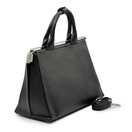 Саквояж Renato Angi черный кожаный - фото 2, 2600981 RA