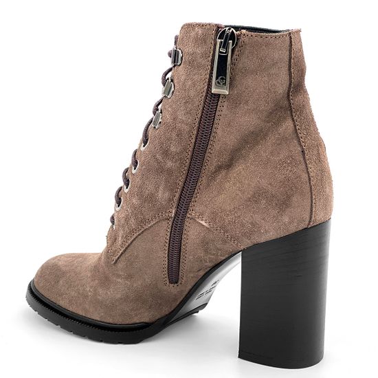 Ботильоны Giorgio Piergentili бежевые замшевые МЕХ - фото 3, 657 GP