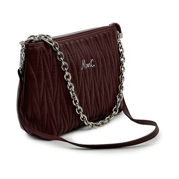 Сумка Marina Creazioni бордовая кожаная стеганая - фото 2, B7166 MC BORDO