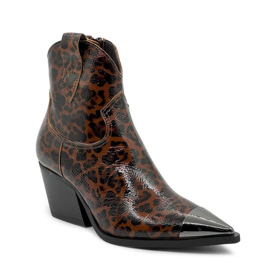 Ботильоны казаки MIMMU наплак принт &quot;леопард&quot; демисезонные - фото 2, M860M1 MIM LEO