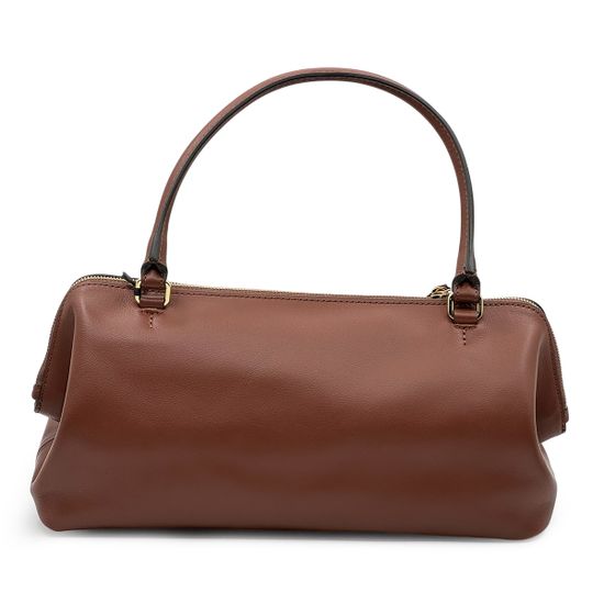 Сумка Loristella коричневая кожаная - фото 3, 3195 LS COGNAC