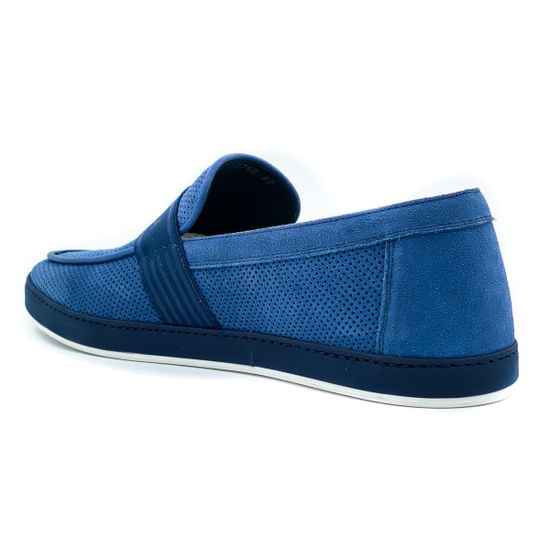 Слипоны мужские Giampieronicola синие - фото 3, 