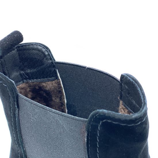 Ботинки Cover черные замшевые МЕХ - фото 6, 1537-2 COV