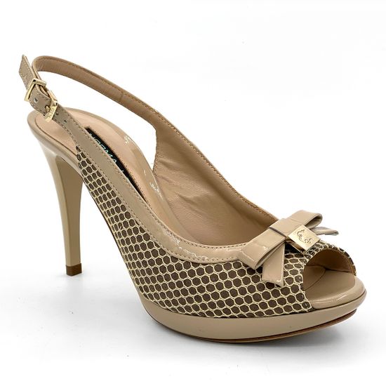 Босоножки Norma J. Baker лакированные бежевые - фото 2, 50220000 NJ