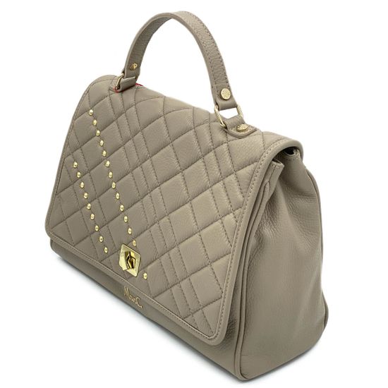 Сумка Marina Creazioni бежевая кожаная - фото 2, B5037 MC BEIGE