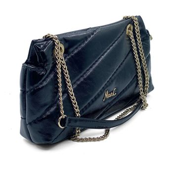 Сумка Marina Creazioni черная из стеганой лакированной кожи - фото 2, B6696 MC NERO LAK