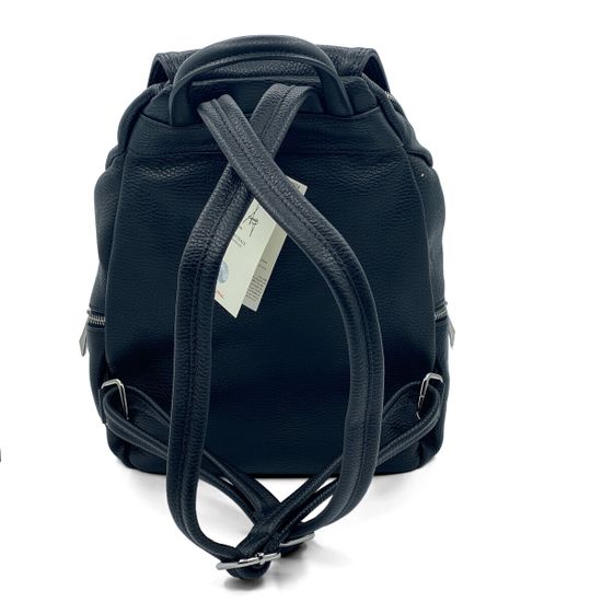 Сумка-рюкзак Renato Angi черная кожаная - фото 3, 