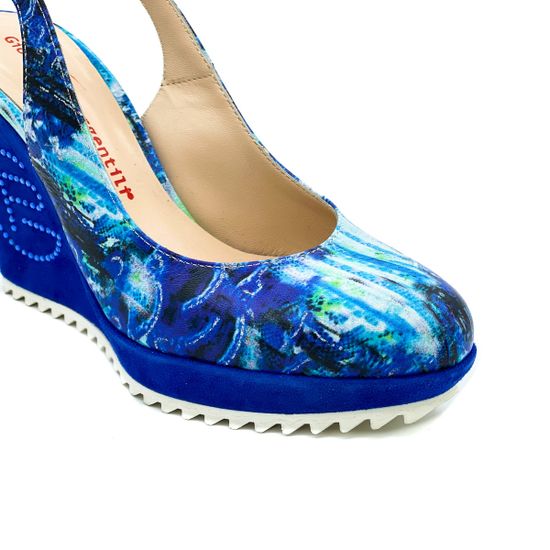 Босоножки Giorgio Piergentili синие - фото 6, 