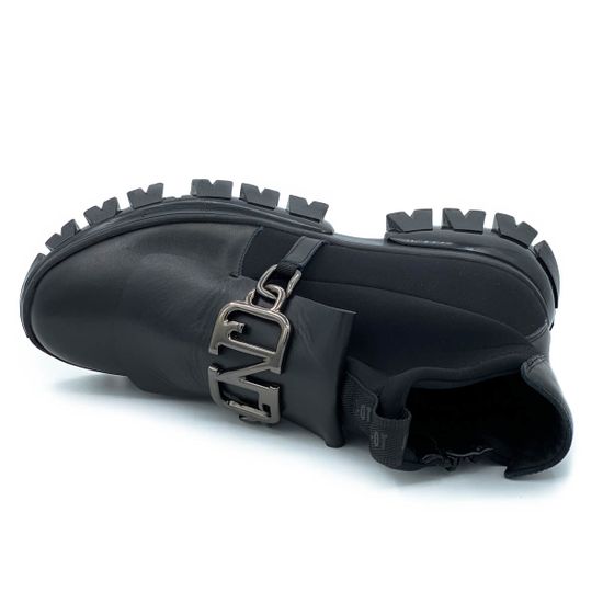 Ботинки Jeannot черные кожаные демисезонные - фото 5, 