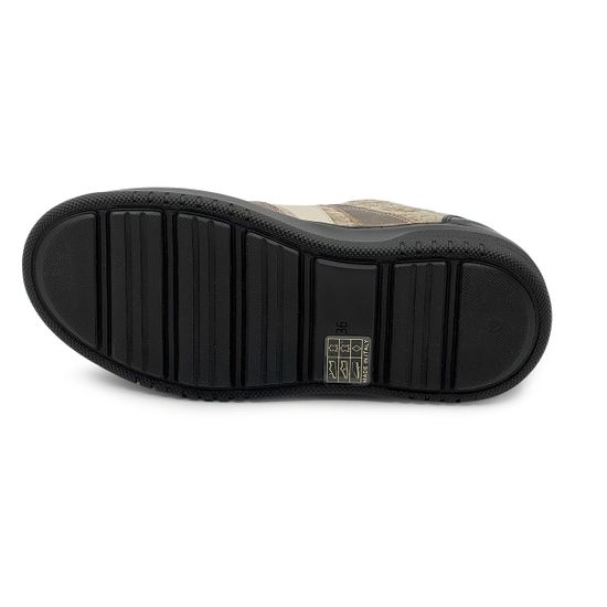 Кеды MOT CLE бежевые/золотистые кожаные на меху - фото 4, MOT3154W MOT