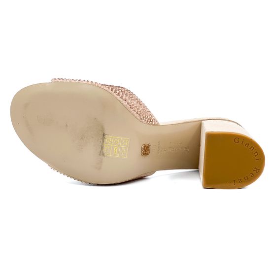 Сабо Gianni Renzi  бежевые замшевые - фото 4, RA1060С GR