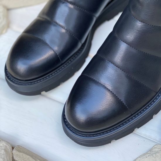 Ботинки Giampieronicola черные кожаные Байка - фото 11, 