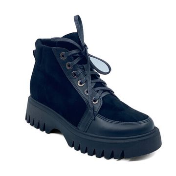 Ботинки CVCover черные замша/кожа на меху - фото 2, 26101-2 COV