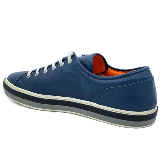 Кеды Giampieronicola синие кожаные - фото 3, 