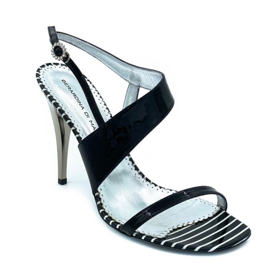 Босоножки Gerardino di Maggio черные кожаные - фото 2, 