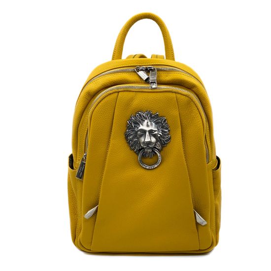 Рюкзак Renato Angi желтый кожаный - фото 1, 