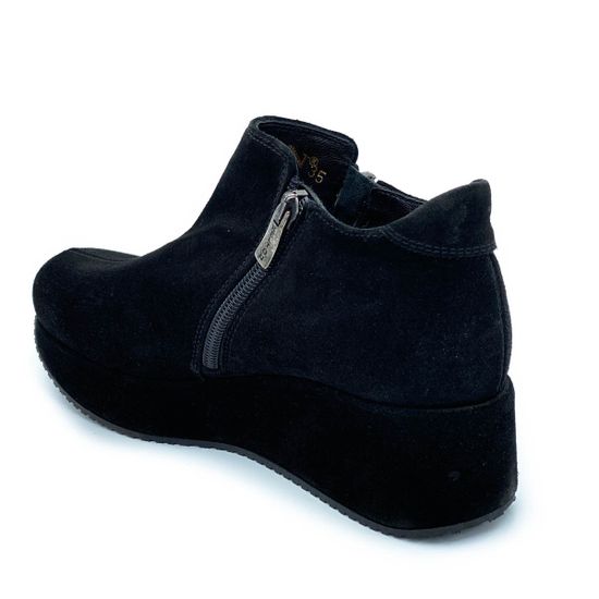 Ботинки Kelton черные замшевые МЕХ - фото 3, 80670 KEL