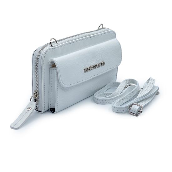 Сумка мини кросс-боди Di Gregorio белая кожаная - фото 2, 8722 DG BIANCO24