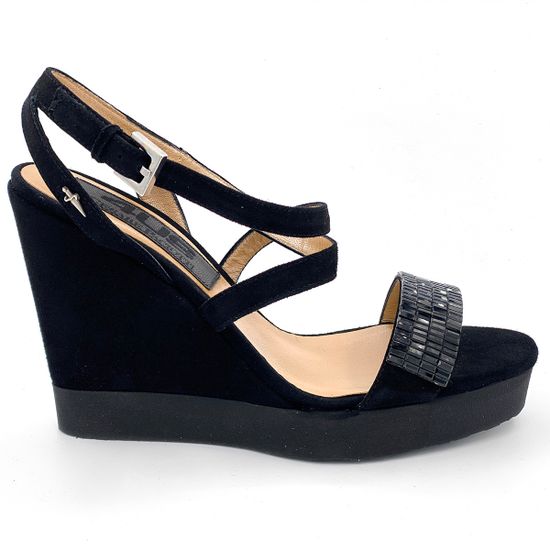 Босоножки Cesare Paciotti замшевые черные - фото 1, LLRD10 PA