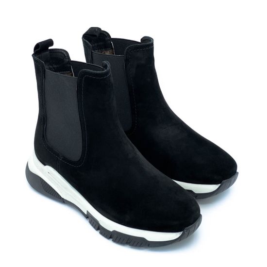 Ботинки Cover черные замшевые МЕХ - фото 7, 1537-2 COV