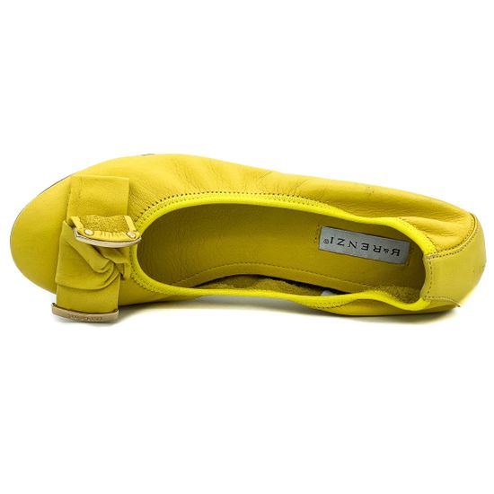 Балетки Renzi натуральная кожа желтые - фото 5, 