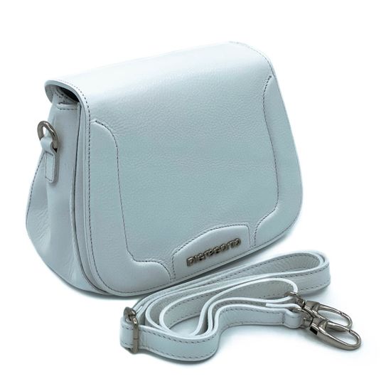 Клатч Di Gregorio белый кожаный - фото 7, 