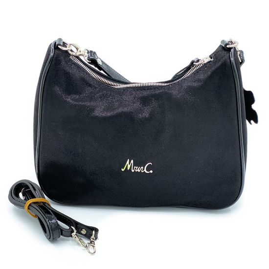 Сумочка Marina Creazioni черная замшевая с лазерной обработкой - фото 5, 