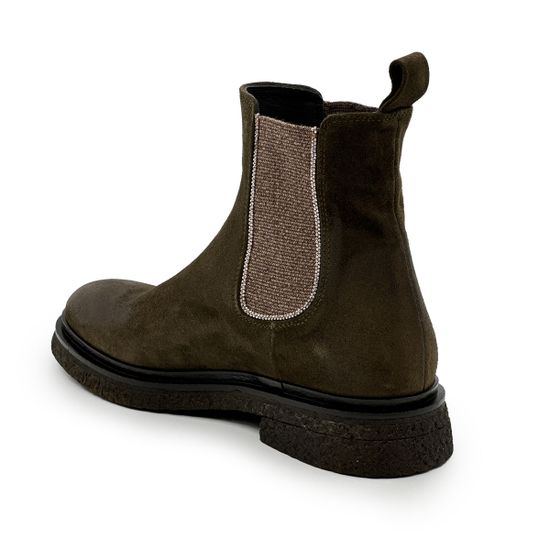 Ботинки челси FRU.IT зеленые замшевые на байке - фото 3, 8933L FR VERDE