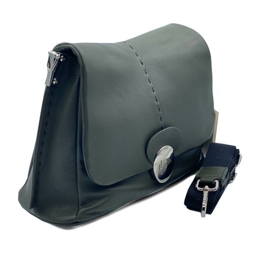 Сумка Renato Angi зеленая кожаная - фото 2, 