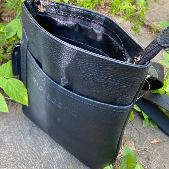 Сумка Di Gregorio мужская черная кожаная - фото 4, 600 DG