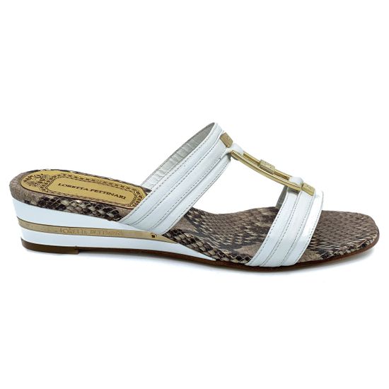 Сабо Loretta Pettinari белые кожаные - фото 2, 