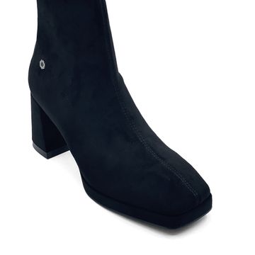 Ботфорты стрейч Tuffoni черные замшевые на байке - фото 2, 3523050 TUF