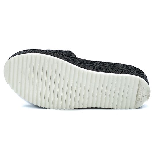 Шлепанцы Marzetti черные тиснение &quot;питон&quot; - фото 4, 