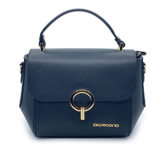 Сумка Di Gregorio черная кожаная - фото 1, 