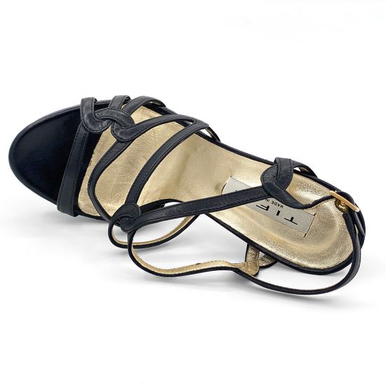 Босоножки Tiffi черные кожаные - фото 5, N492/100T TI