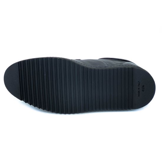 Ботинки Giampieronicola черные кожаные МЕХ - фото 4, 