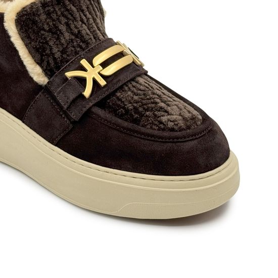 Ботинки KELTON коричневые замша/велюр на меху - фото 6, AK4304M KEL MORO