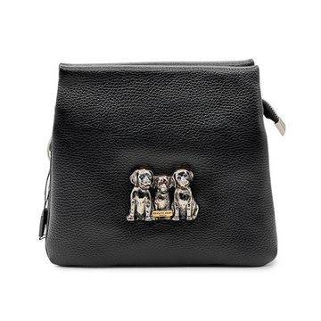 Сумочка кросс-боди Renato Angi черная кожаная - фото 1, 3551001 RA NERO