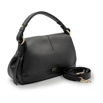 Сумка Loristella черная кожаная - фото 2, 2947 LS NERO